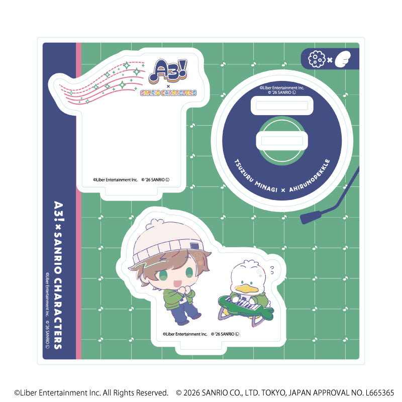 アクリルスタンドプレート「A3!×Sanrio characters」27/皆木 綴×あひるのペックル(コラボイラスト) - 公式商品画像 | AniSmile
