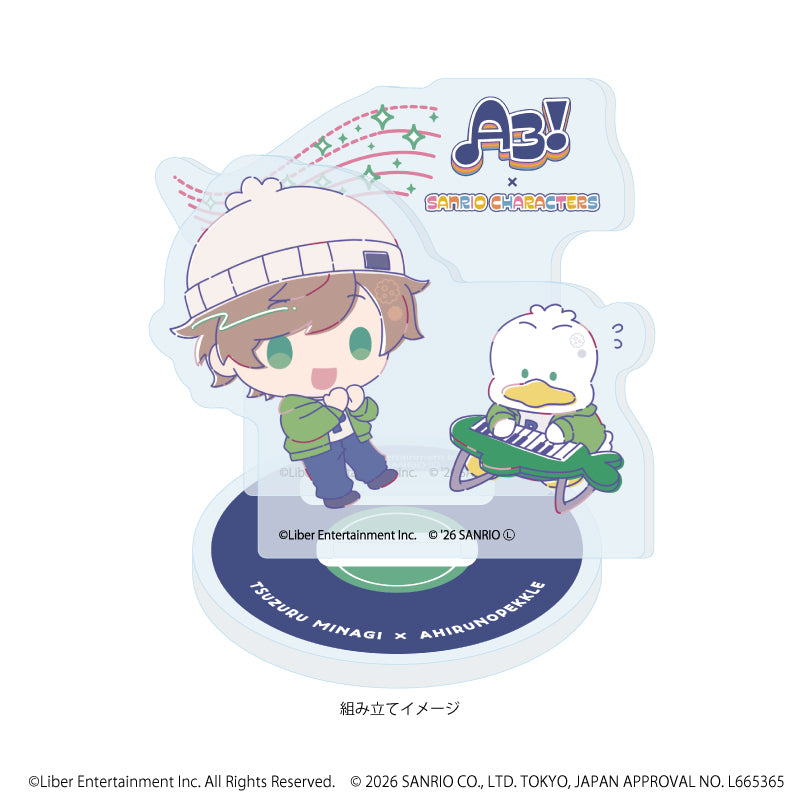 アクリルスタンドプレート「A3!×Sanrio characters」27/皆木 綴×あひるのペックル(コラボイラスト) 画像 2 | AniSmile