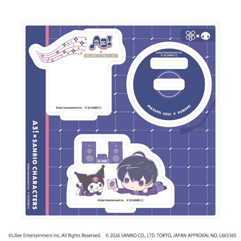 アクリルスタンドプレート「A3!×Sanrio characters」26/碓氷 真澄×クロミ(コラボイラスト) - 公式商品画像 | AniSmile