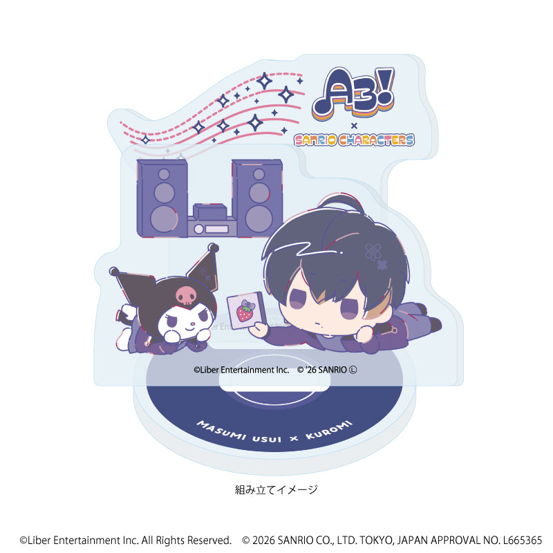 アクリルスタンドプレート「A3!×Sanrio characters」26/碓氷 真澄×クロミ(コラボイラスト) 画像 2 | AniSmile