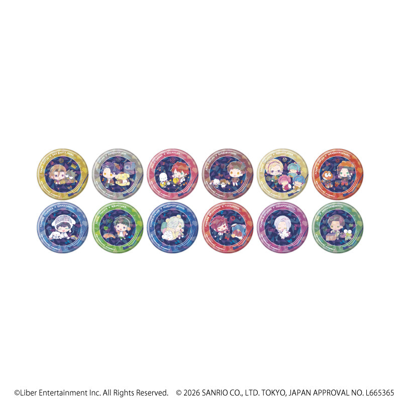 ホログラム缶バッジ(57mm)「A3!×Sanrio characters」02/ブラインド(全12種)秋組&冬組(コラボイラスト) - 公式商品画像 | AniSmile