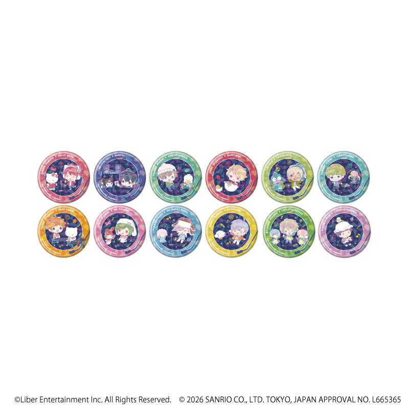 ホログラム缶バッジ(57mm)「A3!×Sanrio characters」01/ブラインド(全12種)春組&夏組(コラボイラスト) - 公式商品画像 | AniSmile