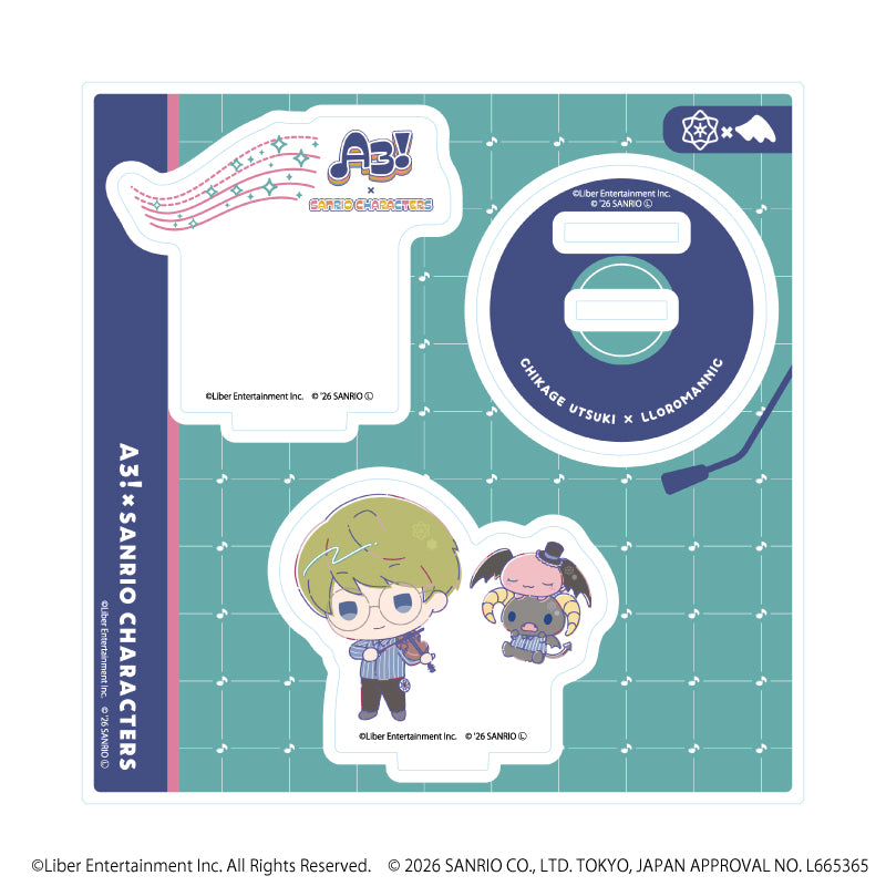 アクリルカード「A3!×Sanrio characters」21/兵頭 十座×ポムポムプリン(コラボイラスト) 画像 4 | AniSmile