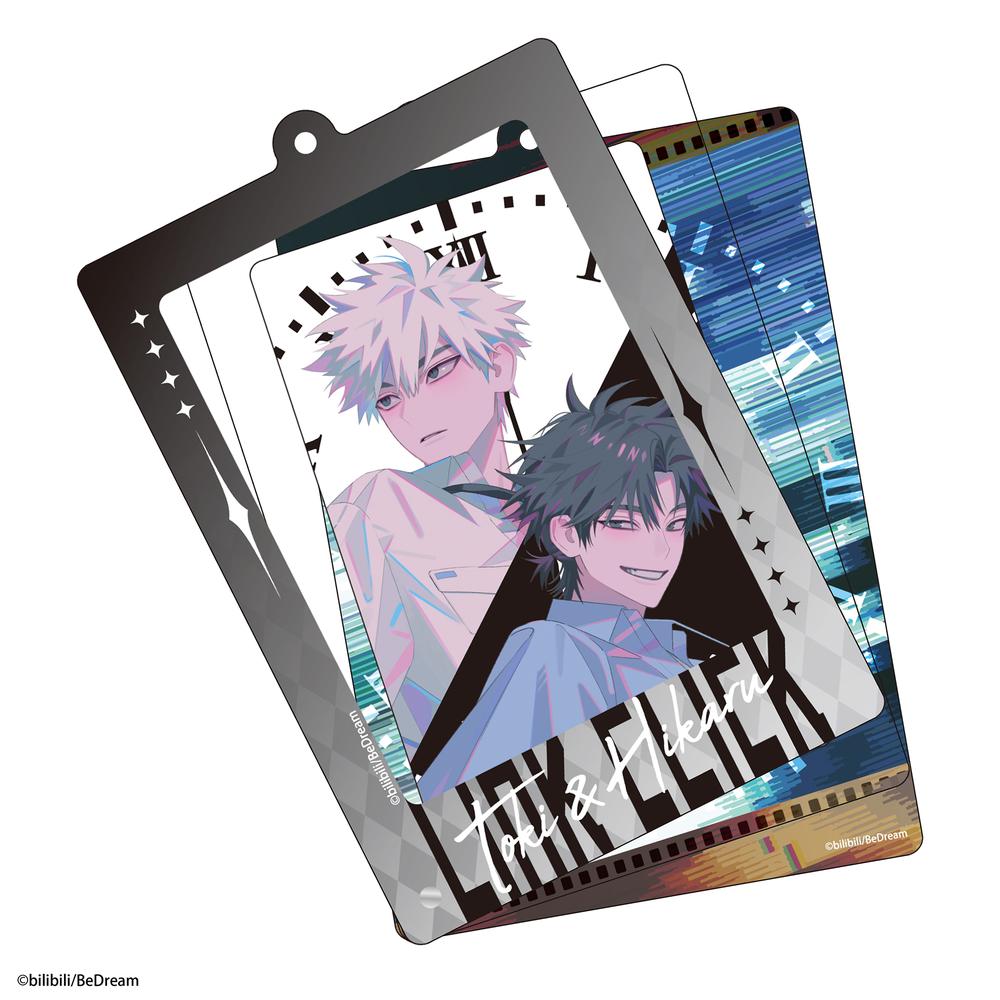 アニメ「時光代理人 -LINK CLICK-」 アクリルカード付きキーホルダー トキ&ヒカル 画像 2 | AniSmile