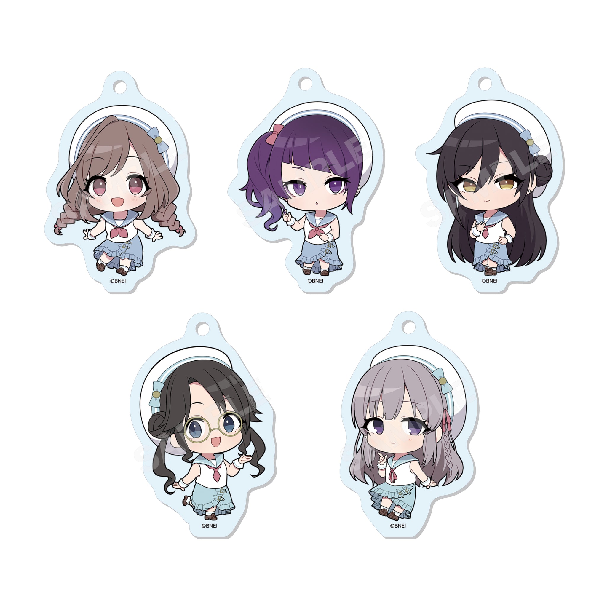 アイドルマスター シャイニーカラーズ パステルマリンルックver. めじるしアクリルチャーム /02 BOXB 全10種 画像 2 | AniSmile