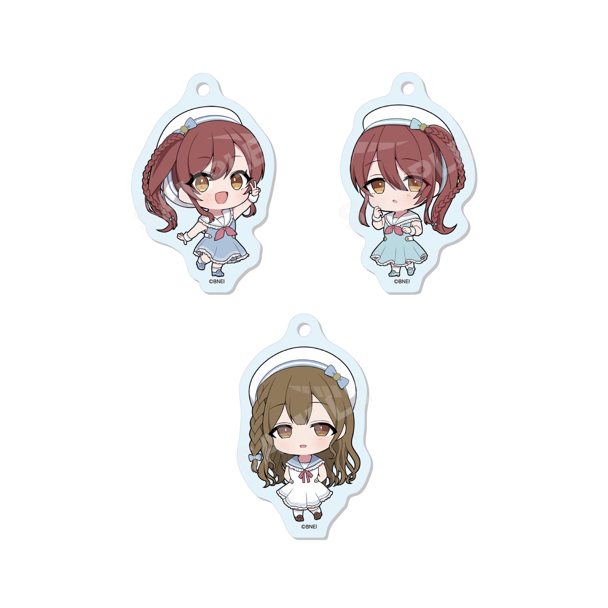 アイドルマスター シャイニーカラーズ パステルマリンルックver. めじるしアクリルチャーム /02 BOXB 全10種 画像 3 | AniSmile