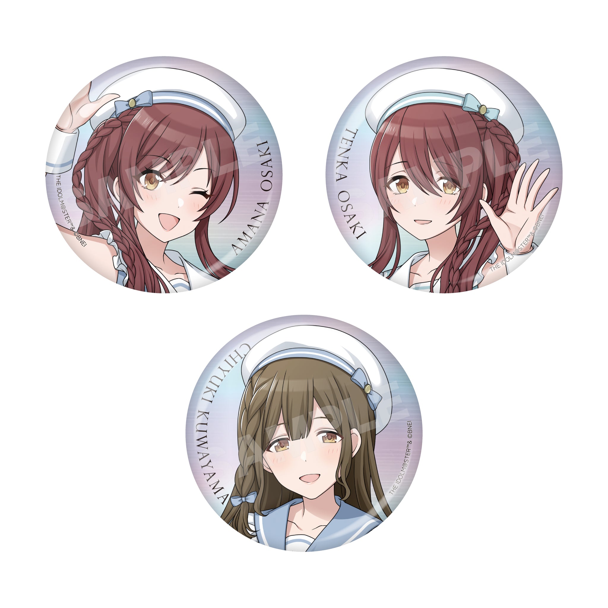 アイドルマスター シャイニーカラーズ パステルマリンルックver. ホログラム缶バッジ /01 全5種 画像 2 | AniSmile