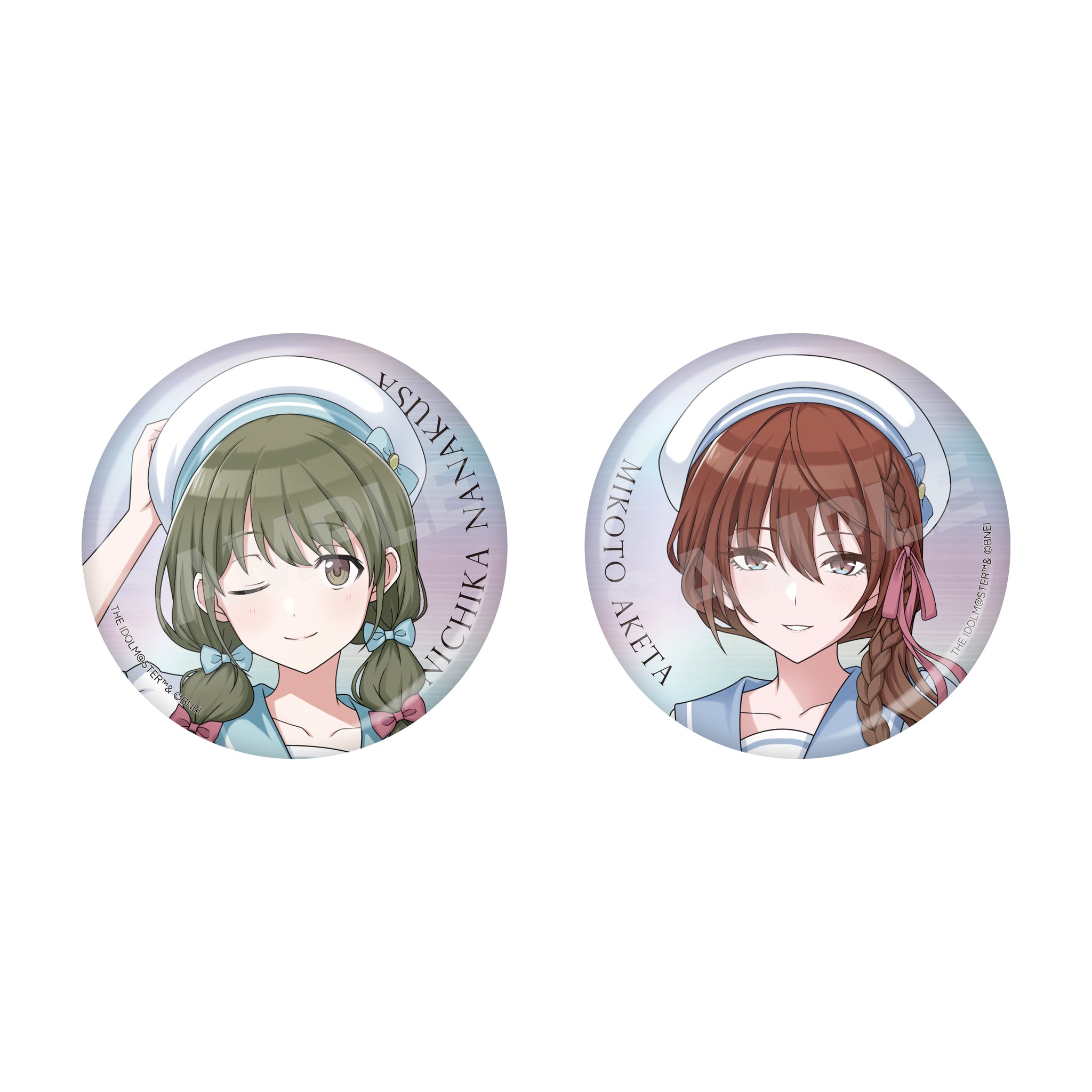 アイドルマスター シャイニーカラーズ パステルマリンルックver. ホログラム缶バッジ /01 全5種 画像 3 | AniSmile