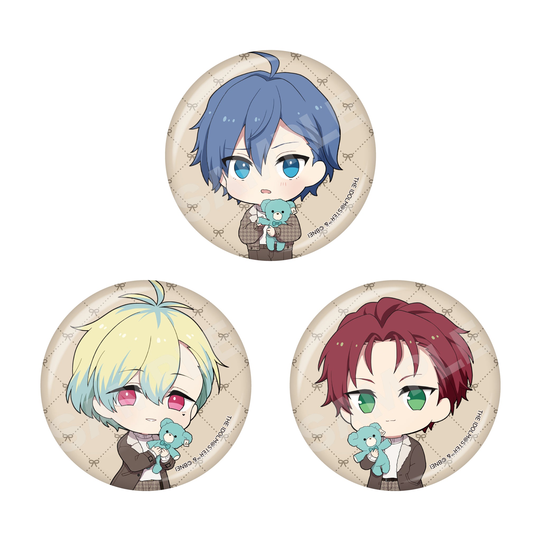 アイドルマスター SideM Teddy's Collection 缶バッジ 全8種(ミニキャラ) 画像 4 | AniSmile