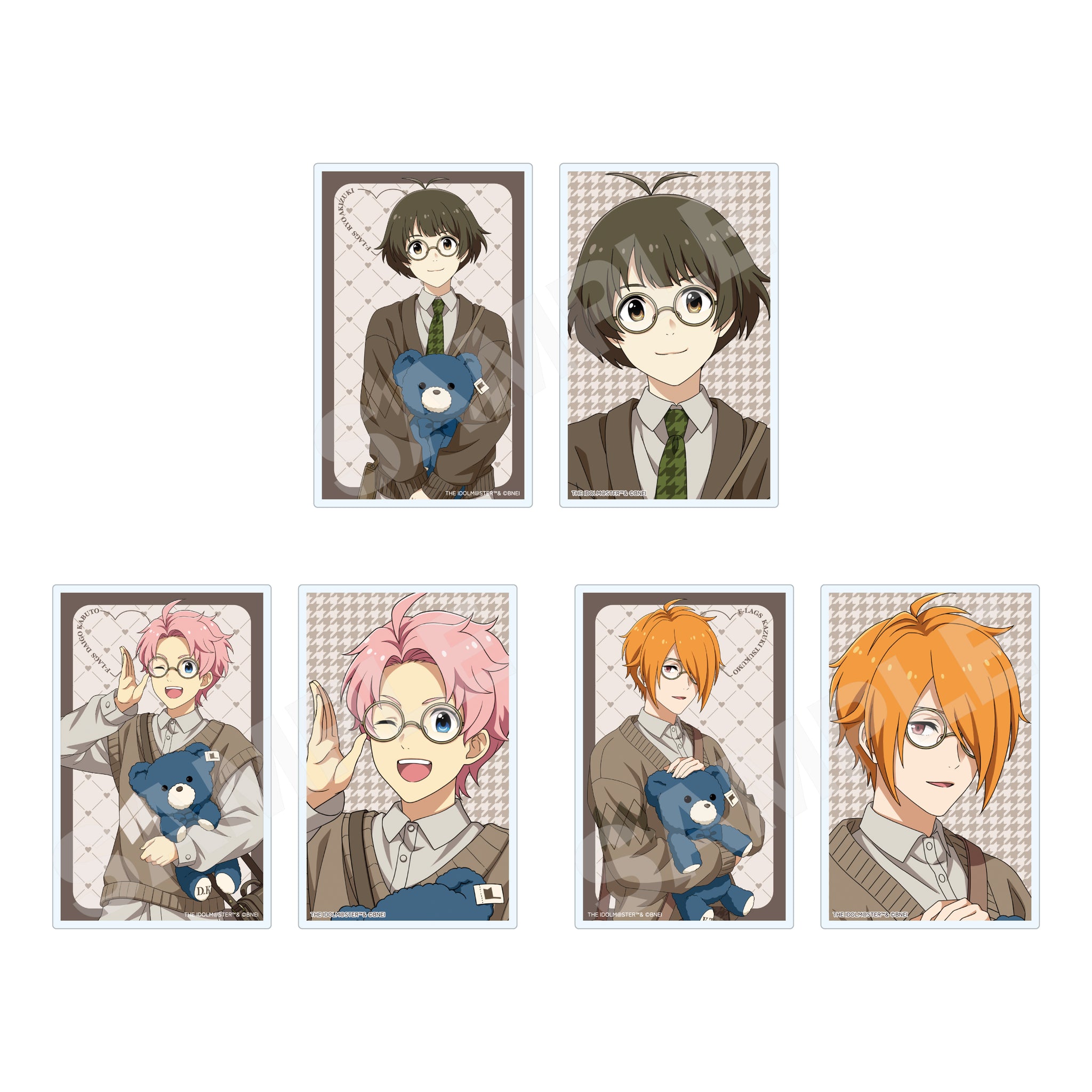 アイドルマスター SideM Teddy's Collection クリアカード(2枚セット) 全8種 画像 3 | AniSmile
