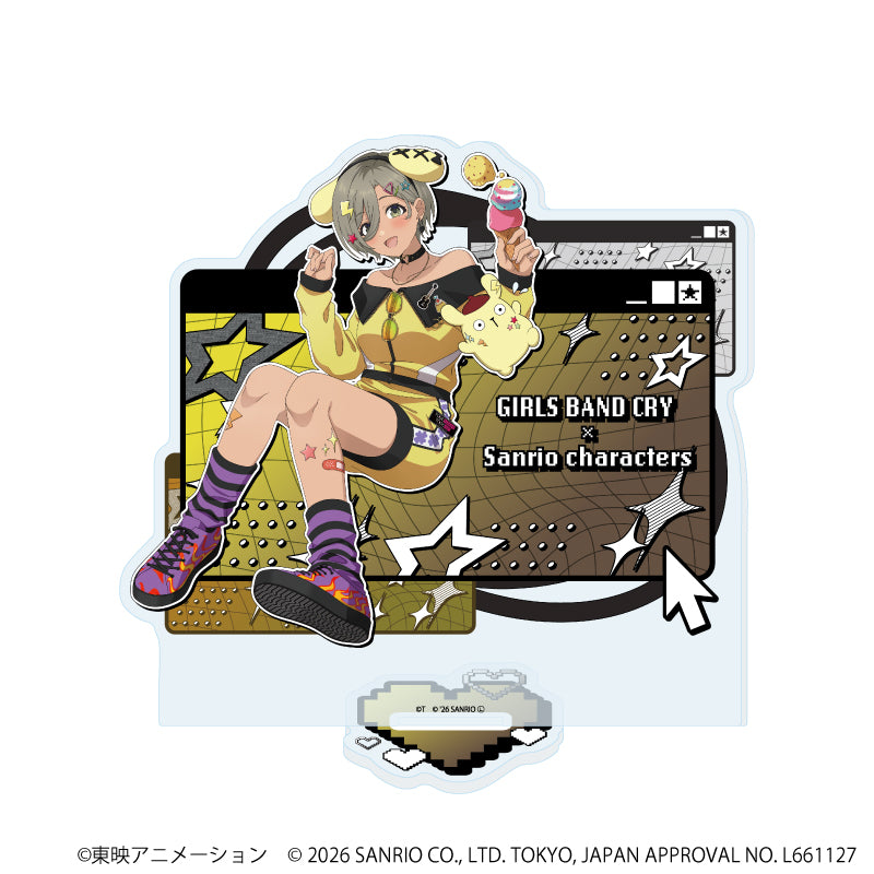 アクリルスタンド「ガールズバンドクライ×サンリオキャラクターズ」32/ルパ×ポムポムプリン(コラボイラスト) - 公式商品画像 | AniSmile