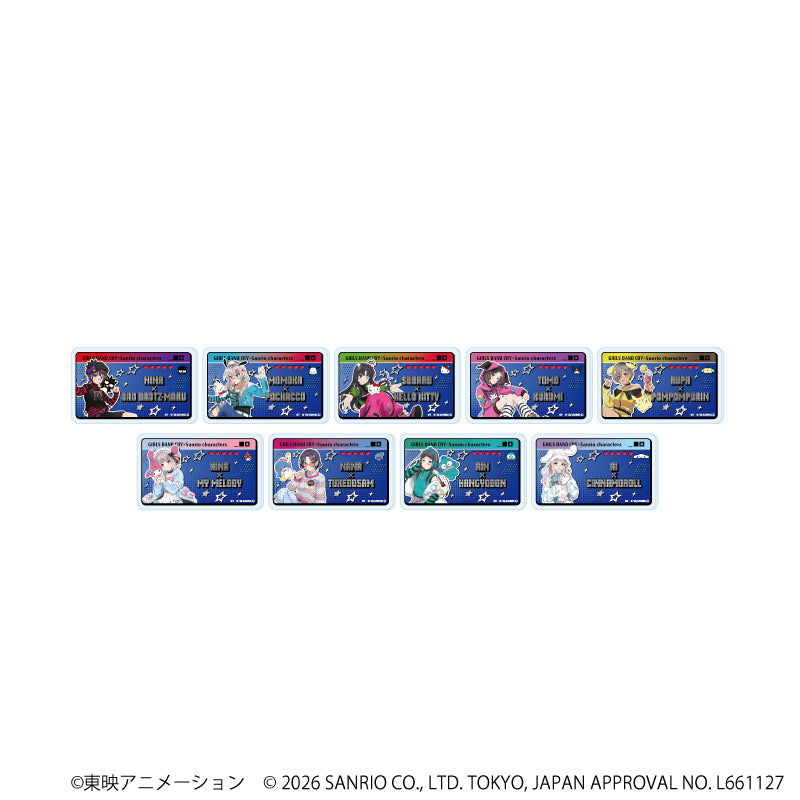 おなまえアクリルプレートバッジ「ガールズバンドクライ×サンリオキャラクターズ」02/ブラインド(全9種)(コラボイラスト) - 公式商品画像 | AniSmile