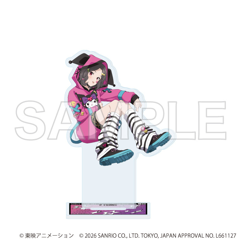 アクリルスタンド「ガールズバンドクライ×サンリオキャラクターズ」22/海老塚 智×クロミ(コラボイラスト) - 公式商品画像 | AniSmile