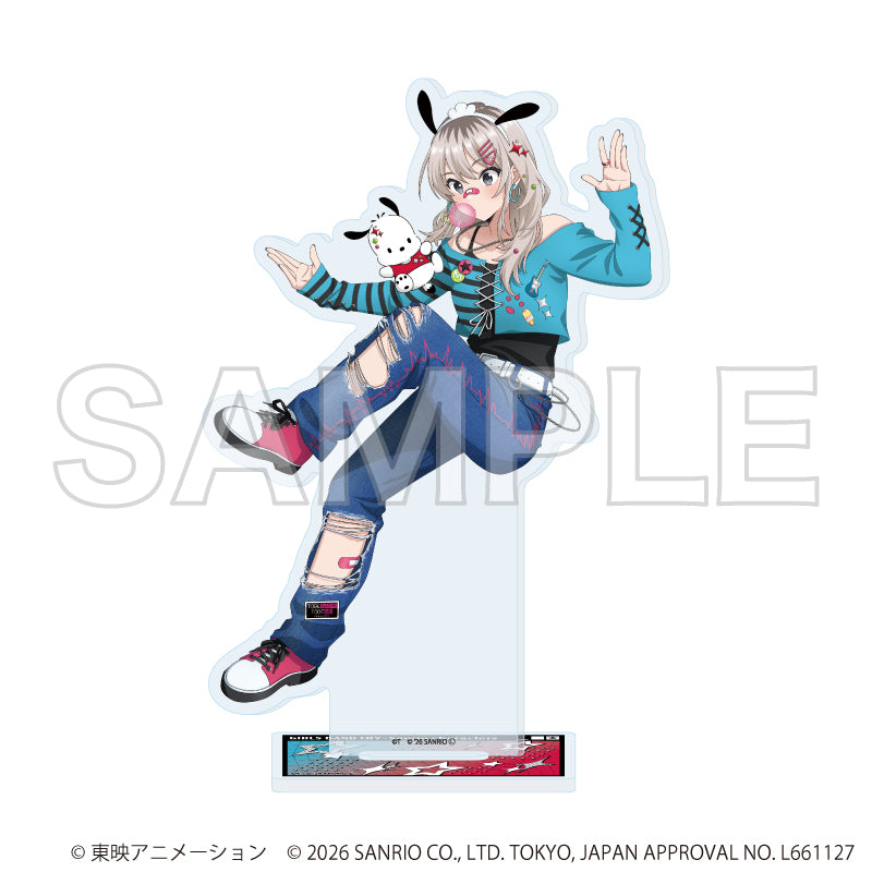 アクリルスタンド「ガールズバンドクライ×サンリオキャラクターズ」19/井芹 仁菜×バッドばつ丸(コラボイラスト) 画像 3 | AniSmile