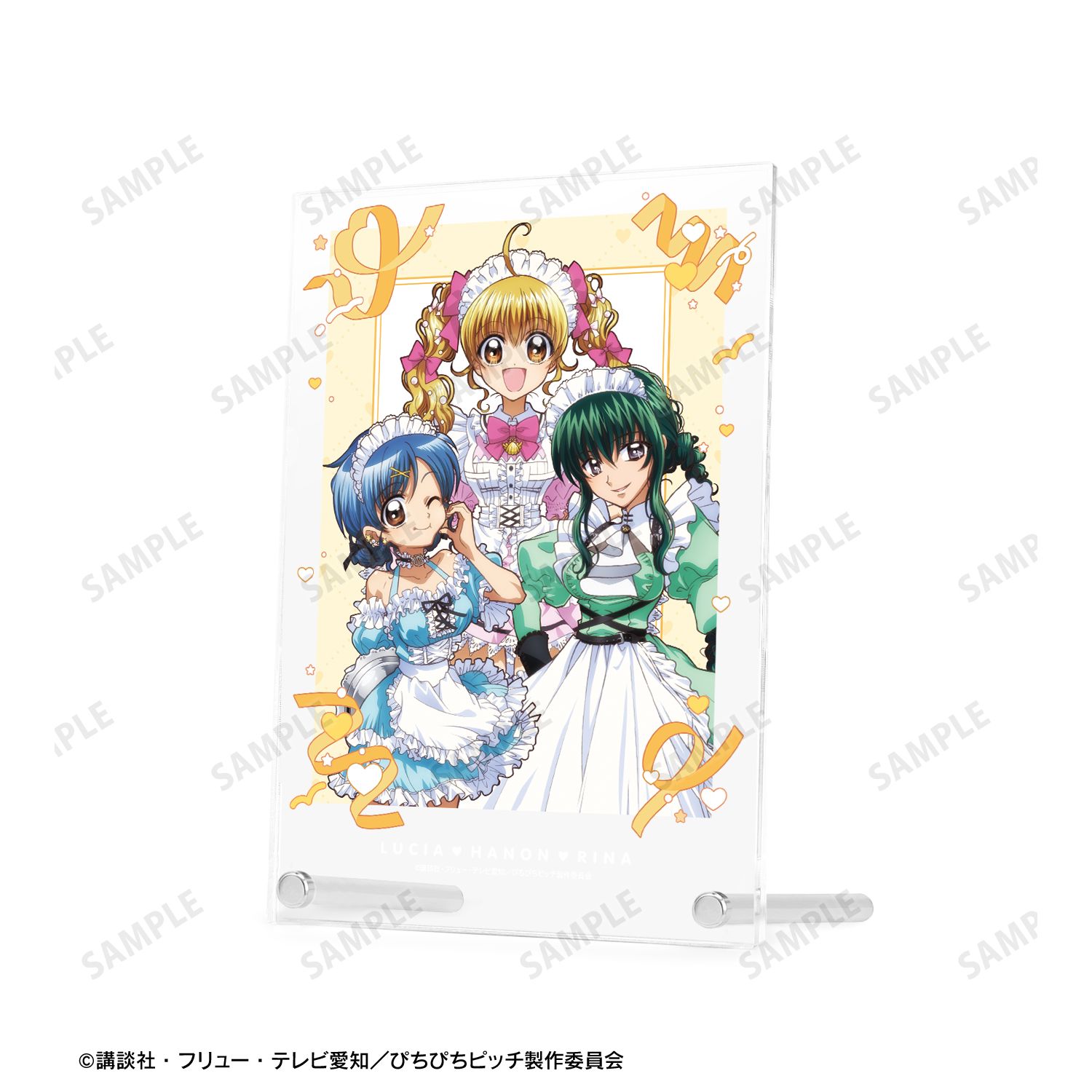 アニメ「ぴちぴちピッチ」 描き下ろし 集合 メイドver. A5アクリルパネル 画像 3 | AniSmile