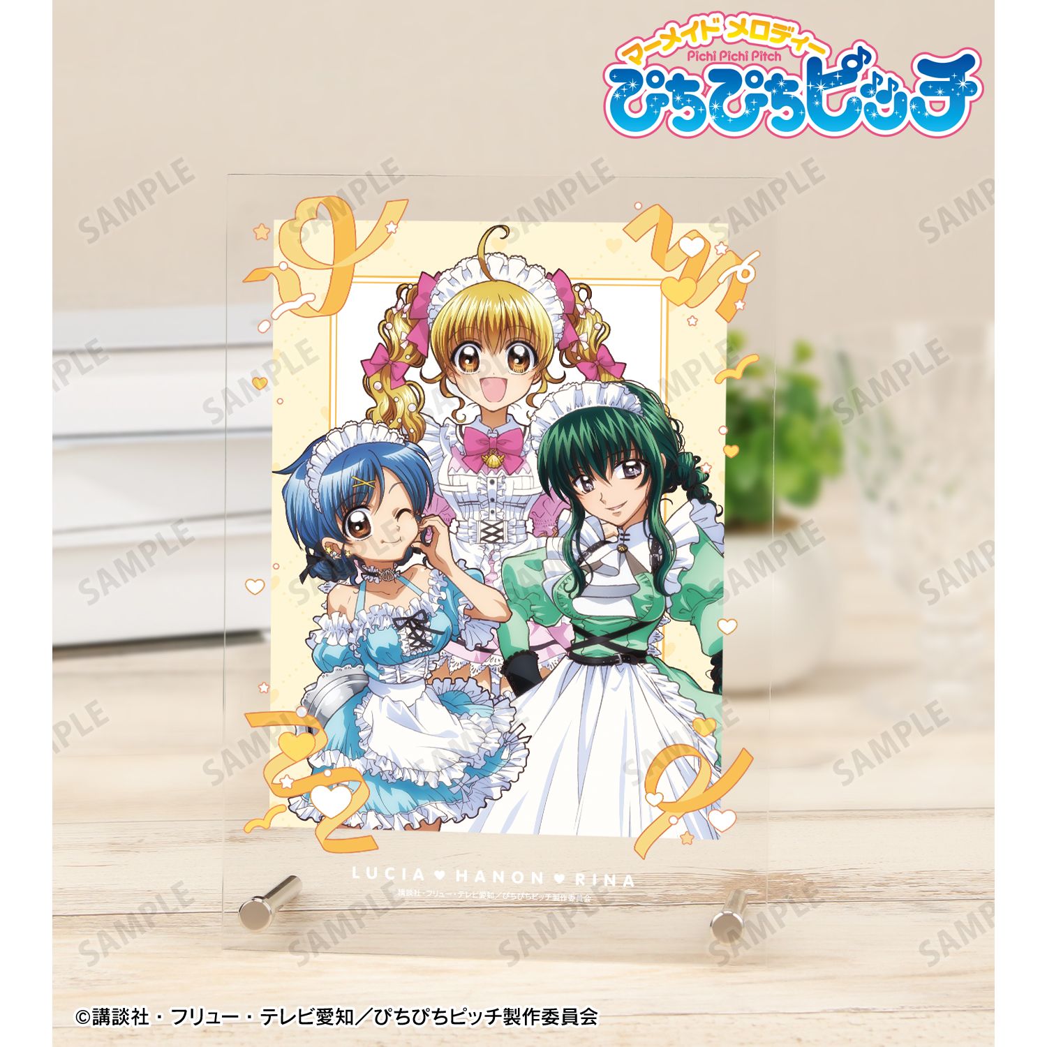 アニメ「ぴちぴちピッチ」 描き下ろし 集合 メイドver. A5アクリルパネル 画像 4 | AniSmile