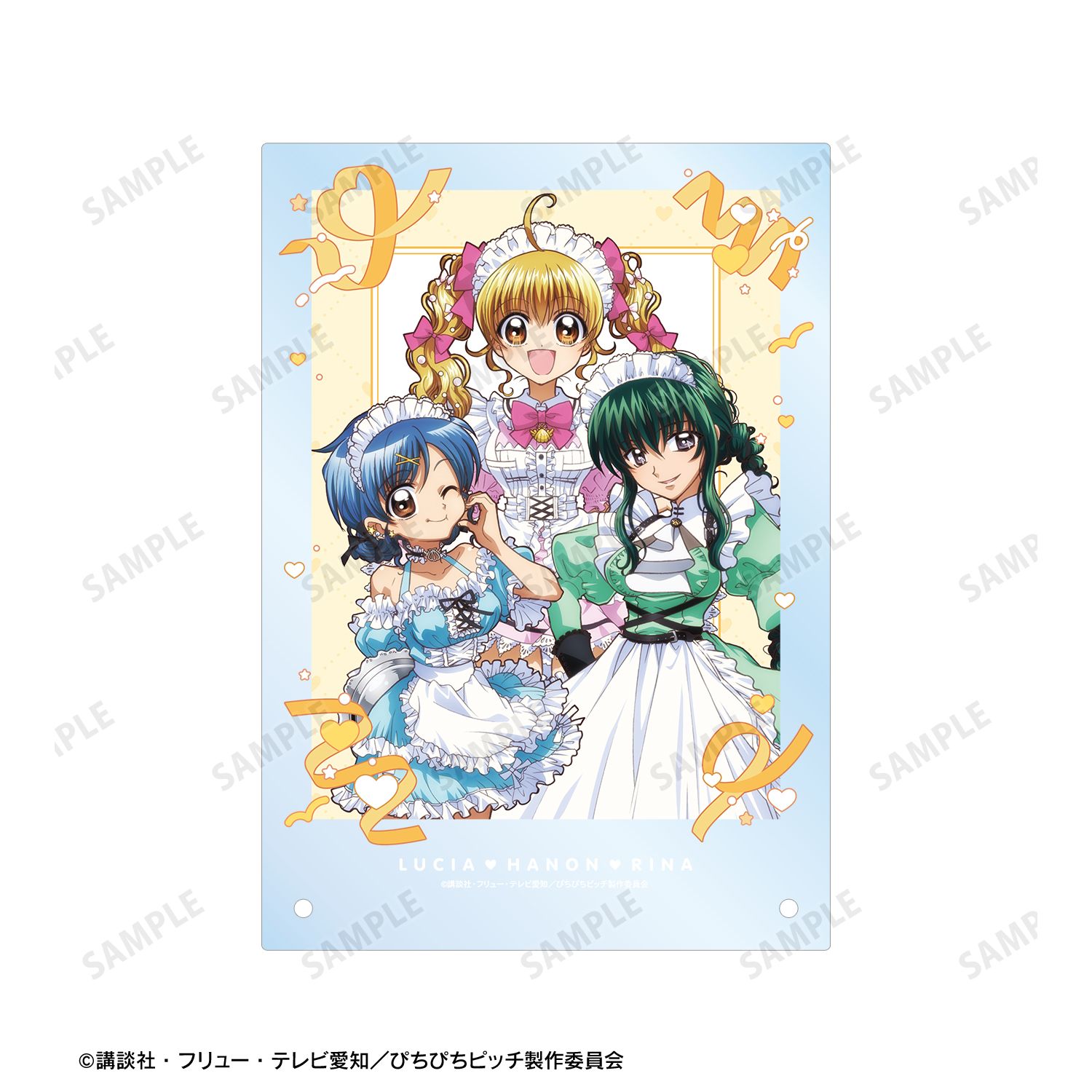 アニメ「ぴちぴちピッチ」 描き下ろし 集合 メイドver. A5アクリルパネル 画像 5 | AniSmile