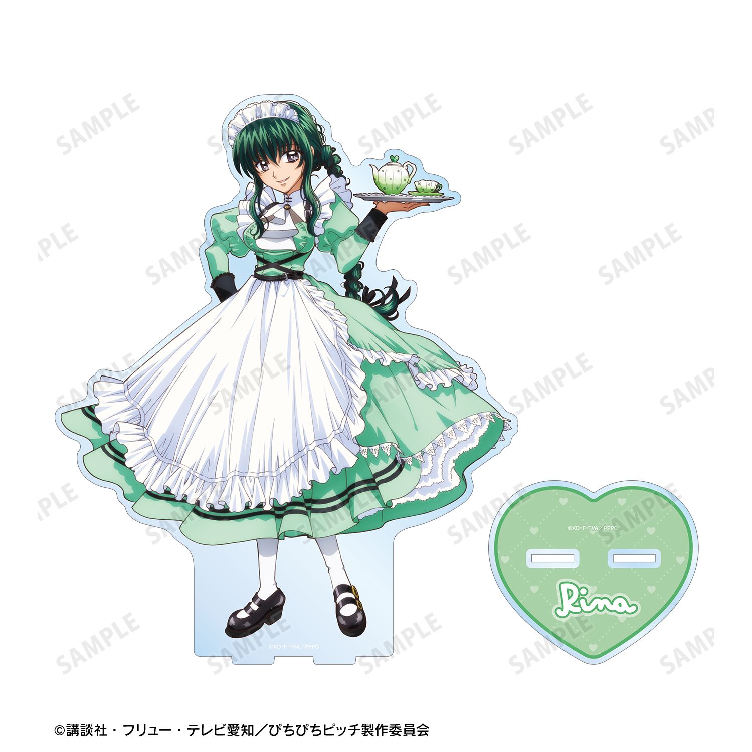 アニメ「ぴちぴちピッチ」 描き下ろし 洞院 リナ メイドver. 特大アクリルスタンド 画像 4 | AniSmile
