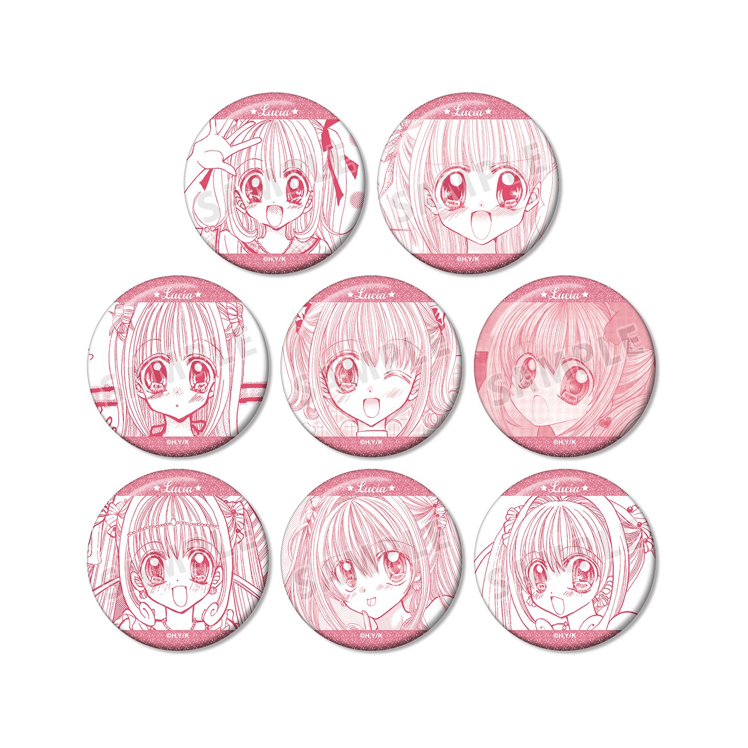 ぴちぴちピッチ トレーディング るちあオンリー 原作コマグリッター缶バッジ(単位/単品) 画像 3 | AniSmile