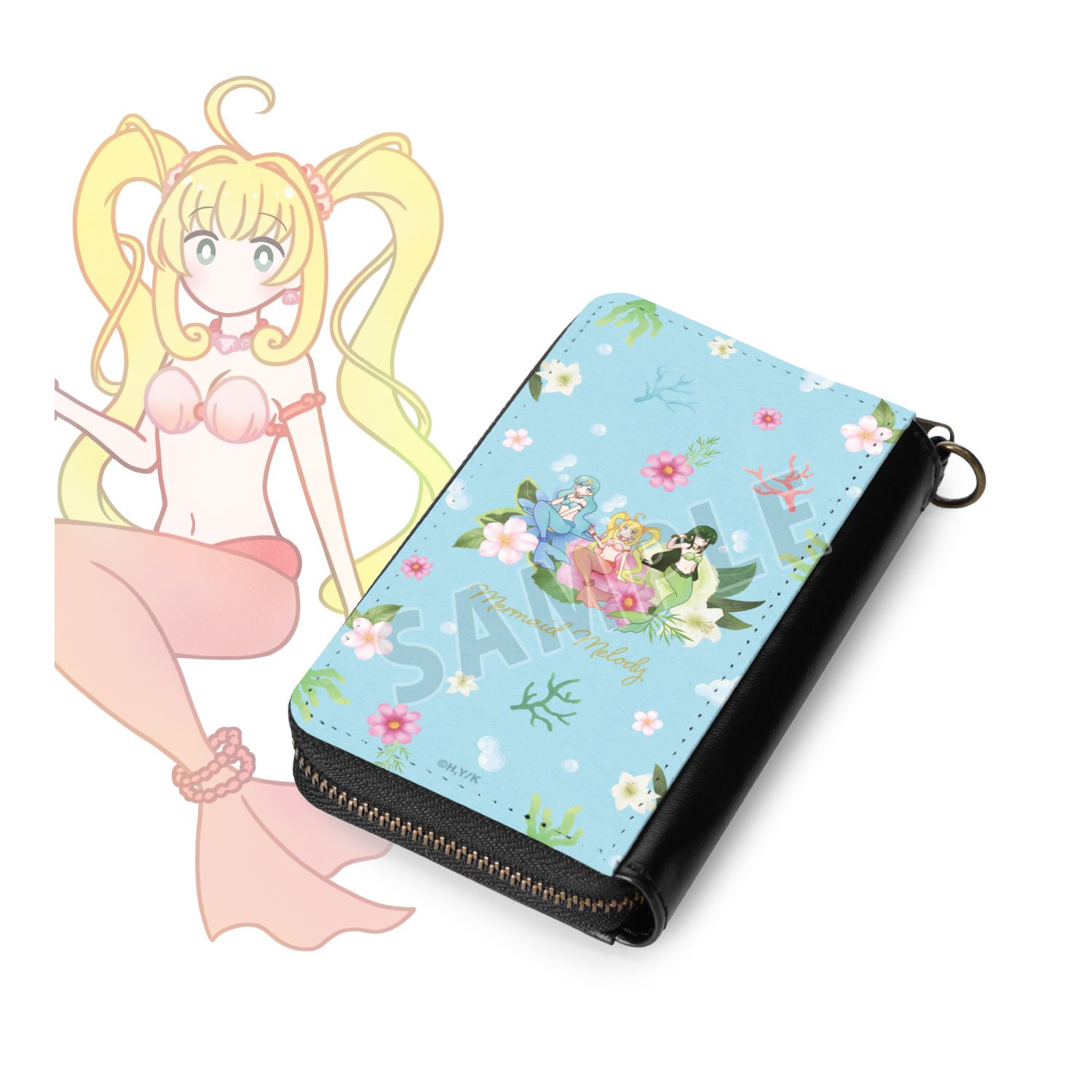 ぴちぴちピッチ るちあ&波音&リナ Botania カードポケット付きミニ財布 画像 6 | AniSmile