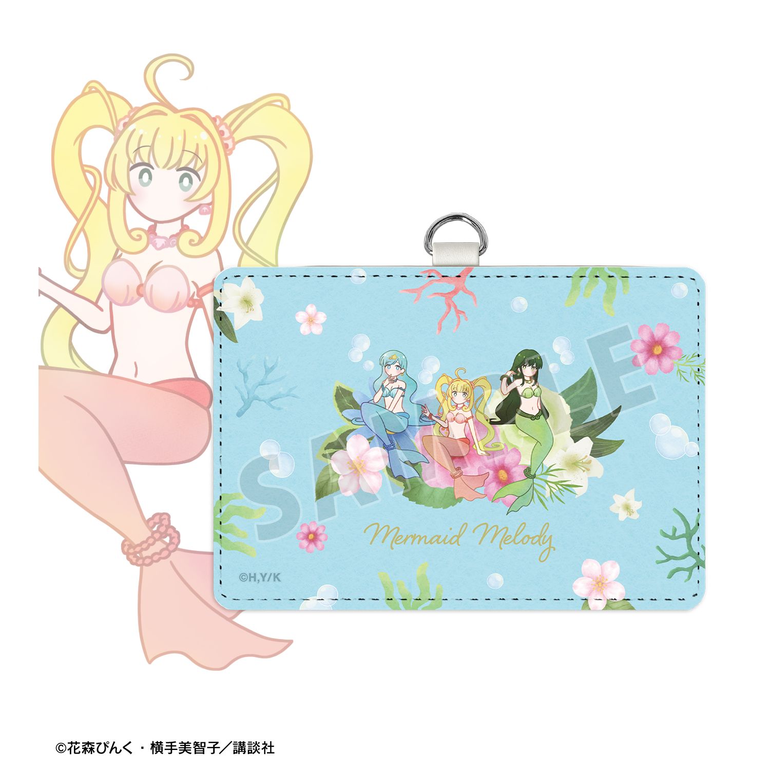 ぴちぴちピッチ るちあ&波音&リナ Botania ネックストラップ付き2ポケットパスケース 画像 4 | AniSmile