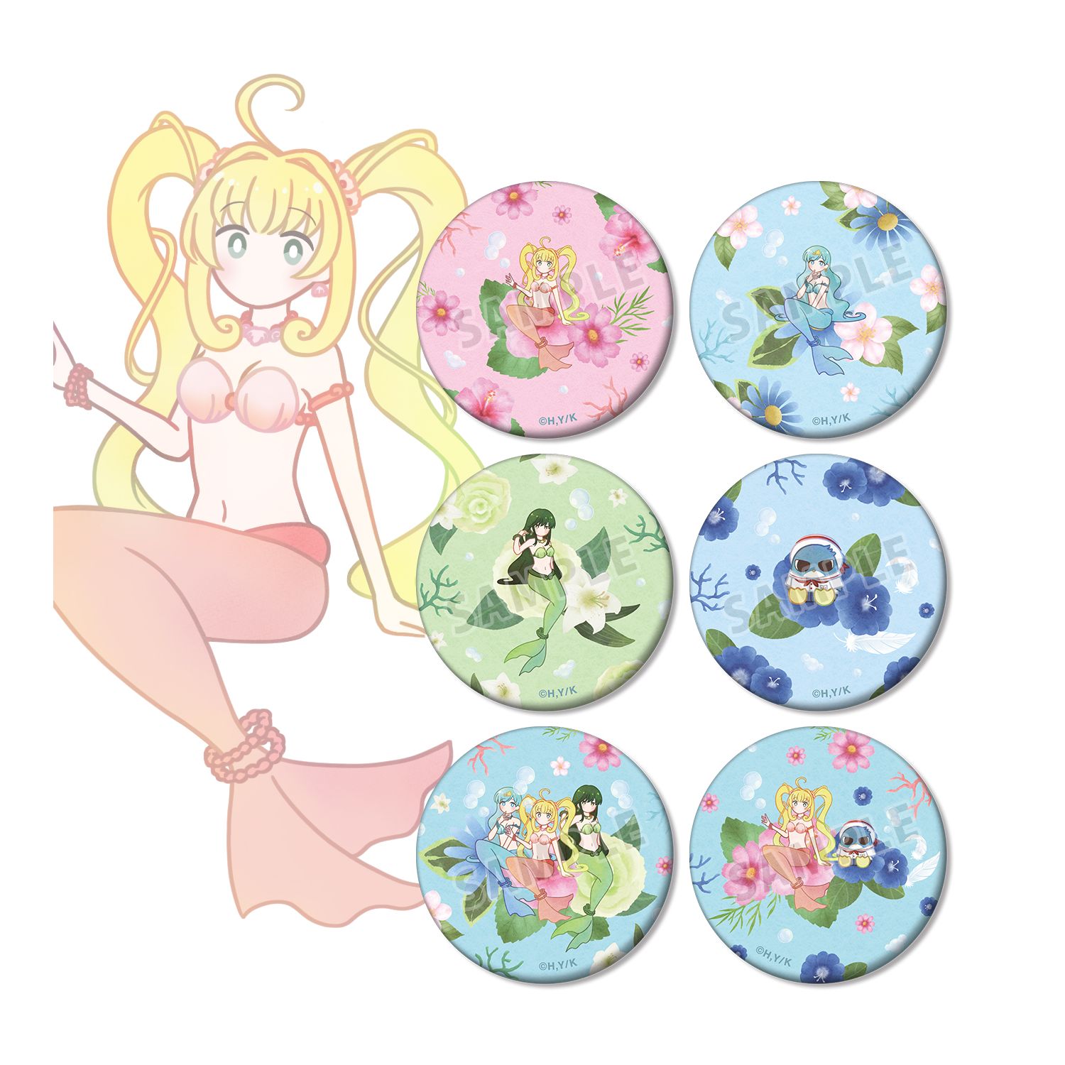 ぴちぴちピッチ トレーディング Botania マット缶バッジ(単位/単品) 画像 5 | AniSmile