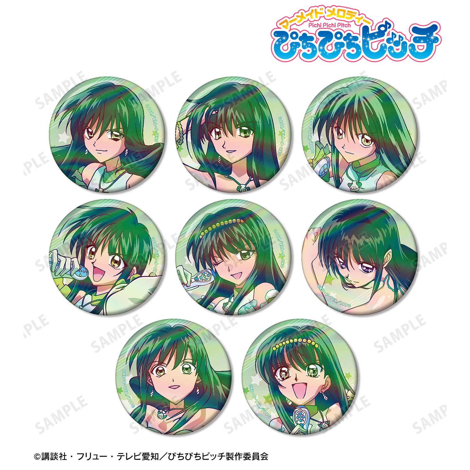 アニメ「ぴちぴちピッチ」 トレーディング リナオンリー オーロラ缶バッジ(単位/単品) 画像 4 | AniSmile