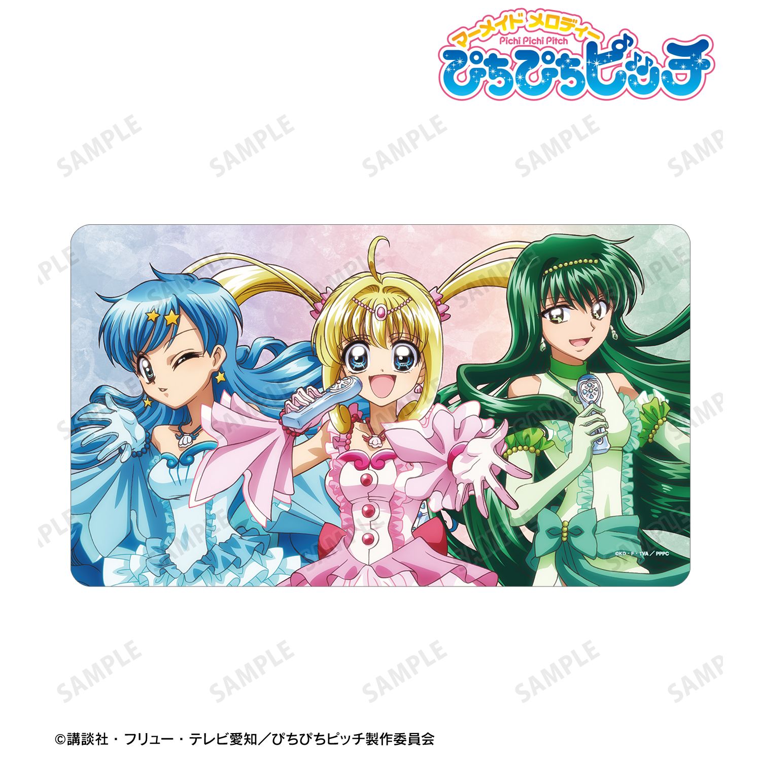 アニメ「ぴちぴちピッチ」 描き下ろしイラスト 20th Anniversary ver. マルチデスクマット 画像 5 | AniSmile