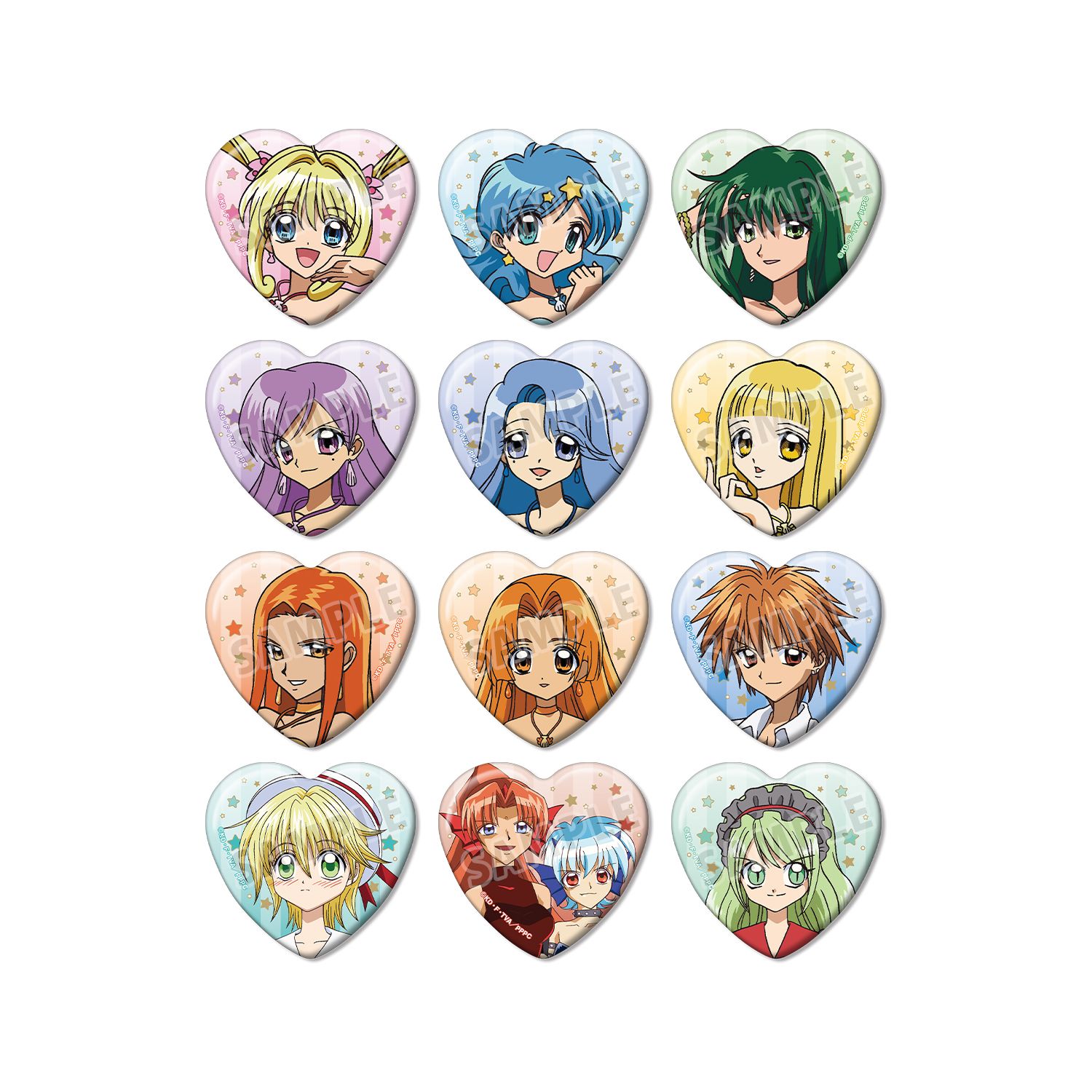 アニメ「ぴちぴちピッチ」 トレーディングハート型缶バッジ(単位/単品) 画像 3 | AniSmile