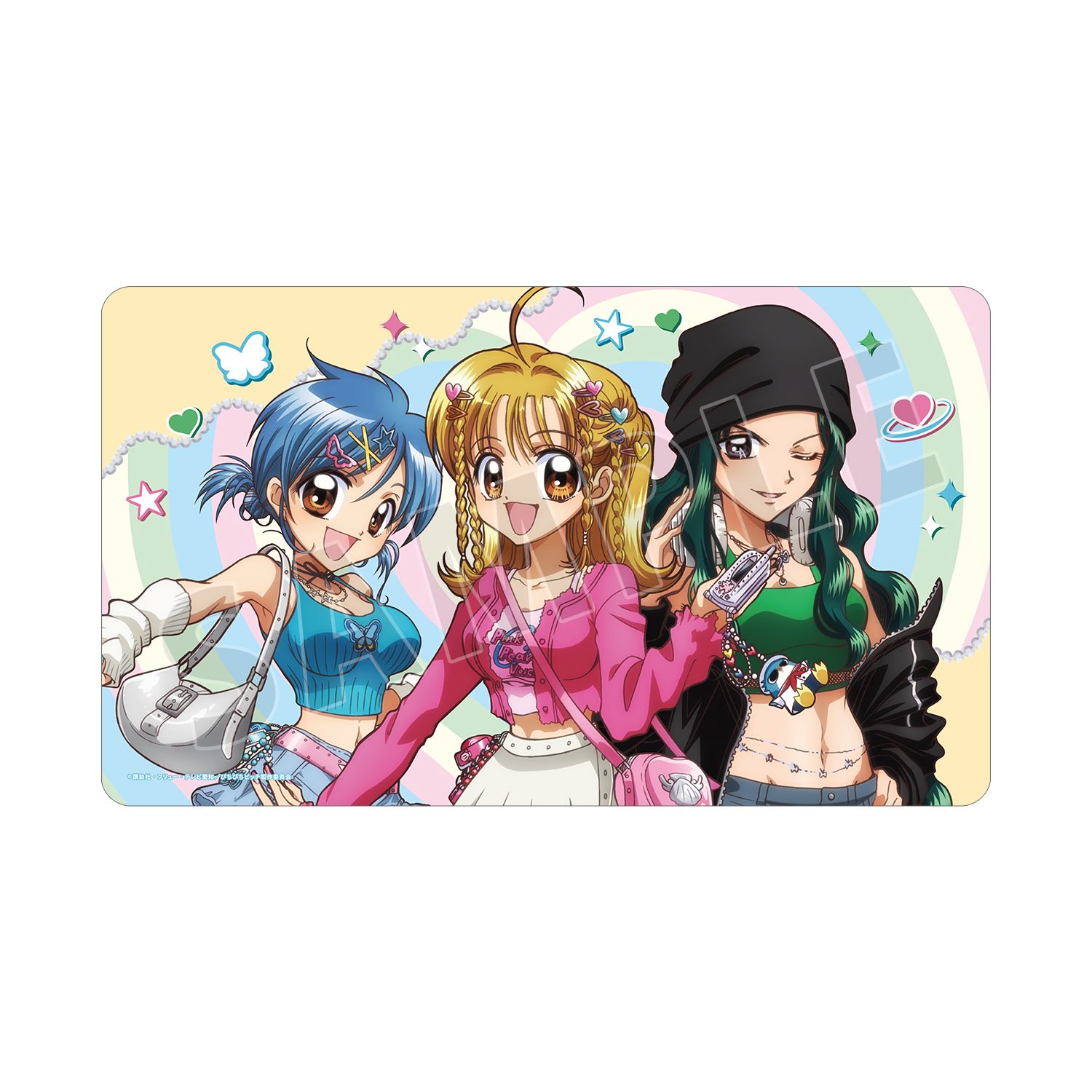 アニメ「ぴちぴちピッチ」 描き下ろし 集合 Y2Kファッションver. マルチデスクマット ver.A - 公式商品画像 | AniSmile
