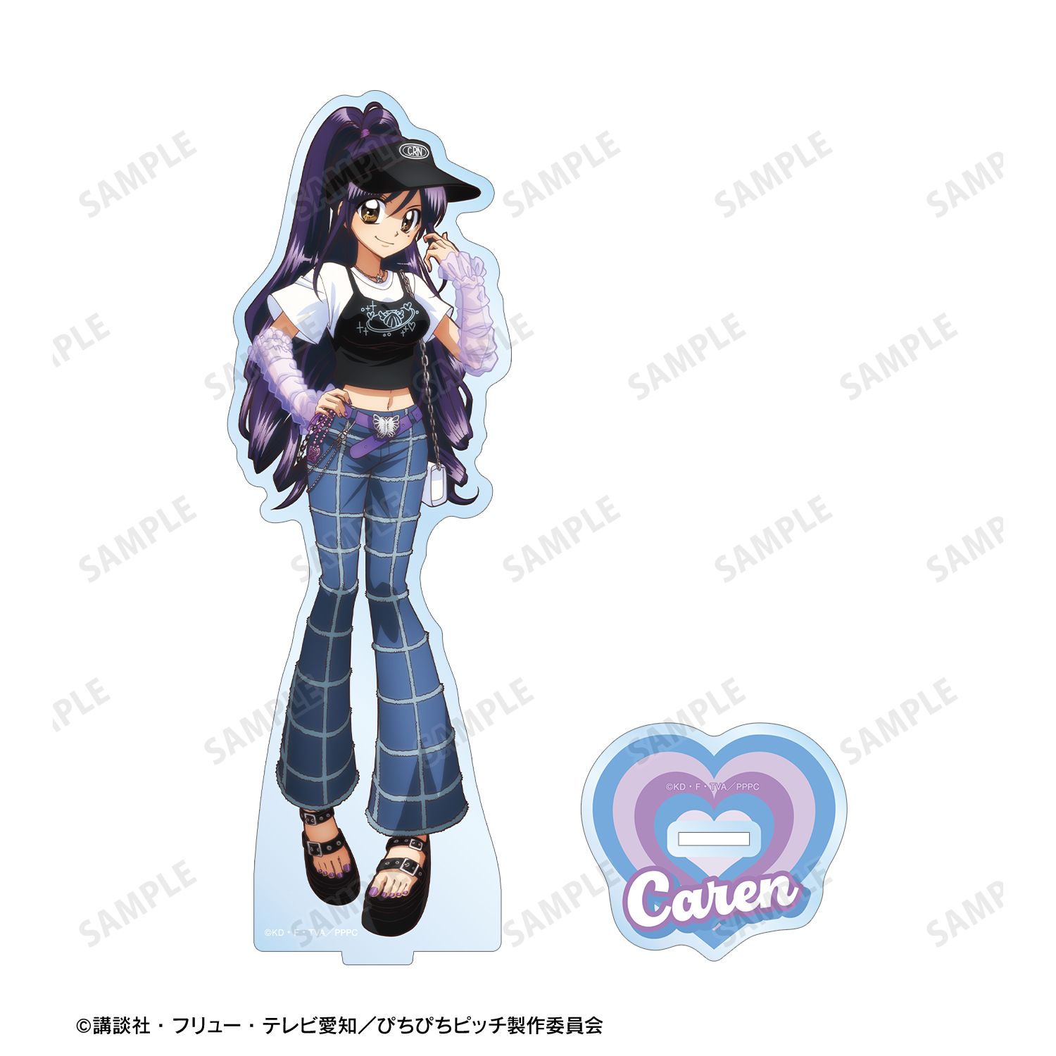 アニメ「ぴちぴちピッチ」 描き下ろし かれん Y2Kファッションver. BIGアクリルスタンド 画像 3 | AniSmile