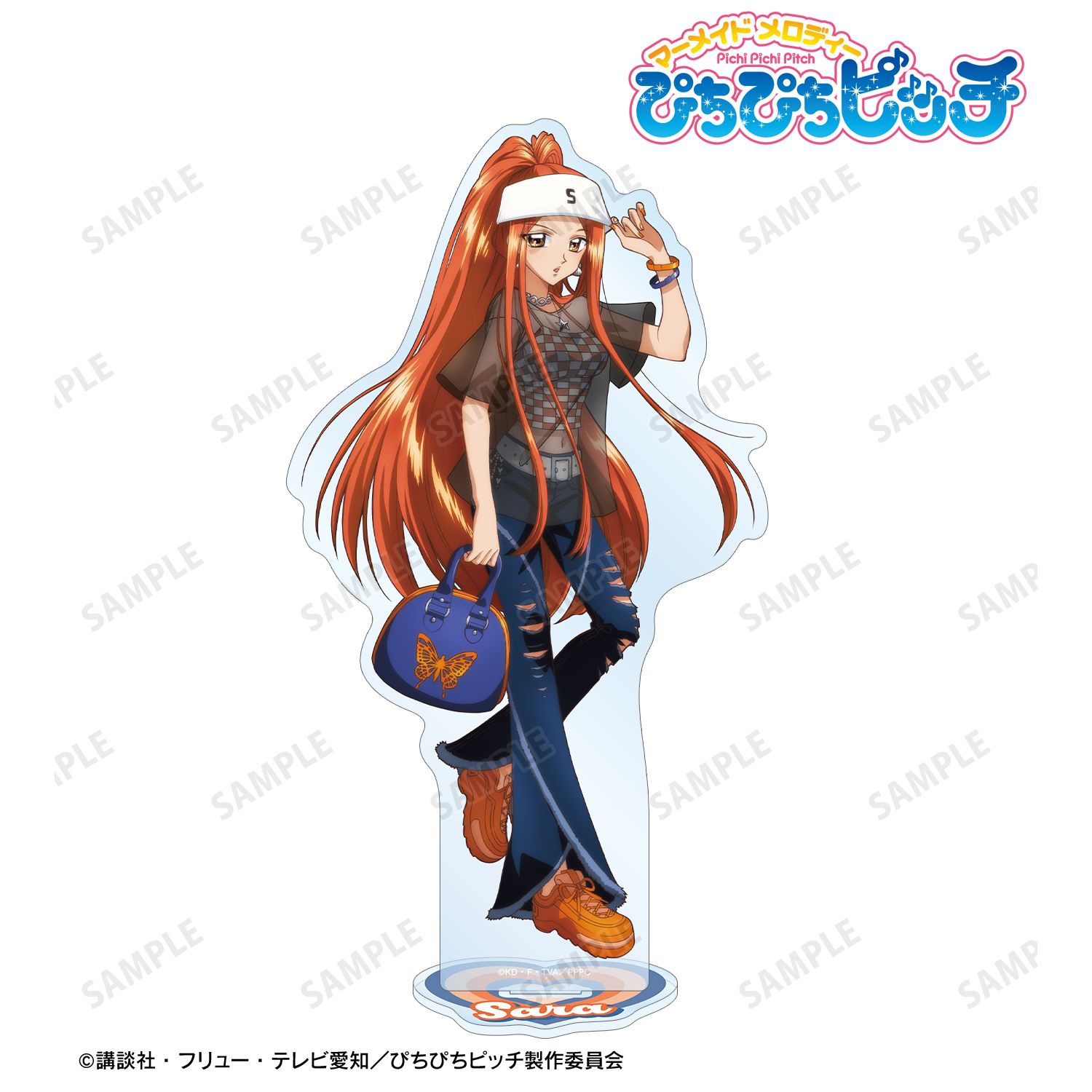 アニメ「ぴちぴちピッチ」 描き下ろし 沙羅 Y2Kファッションver. BIGアクリルスタンド 画像 2 | AniSmile