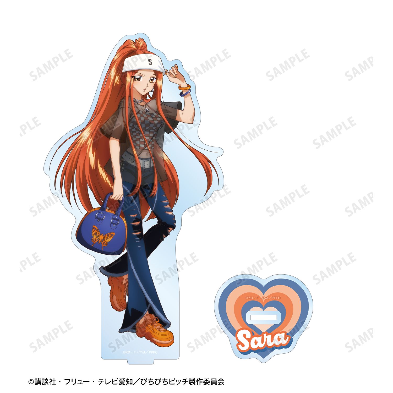 アニメ「ぴちぴちピッチ」 描き下ろし 沙羅 Y2Kファッションver. BIGアクリルスタンド 画像 3 | AniSmile