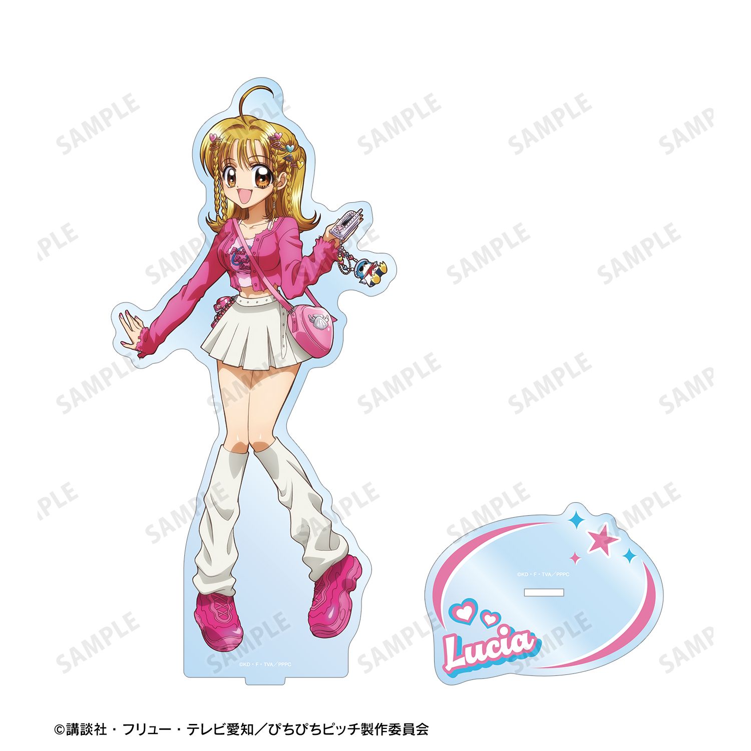 アニメ「ぴちぴちピッチ」 描き下ろし 七海 るちあ Y2Kファッションver. 特大アクリルスタンド 画像 3 | AniSmile