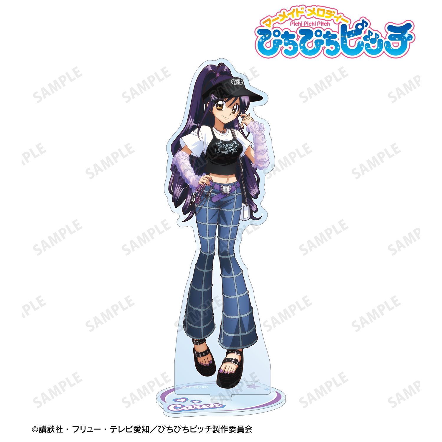 アニメ「ぴちぴちピッチ」 描き下ろし かれん Y2Kファッションver. 特大アクリルスタンド 画像 2 | AniSmile