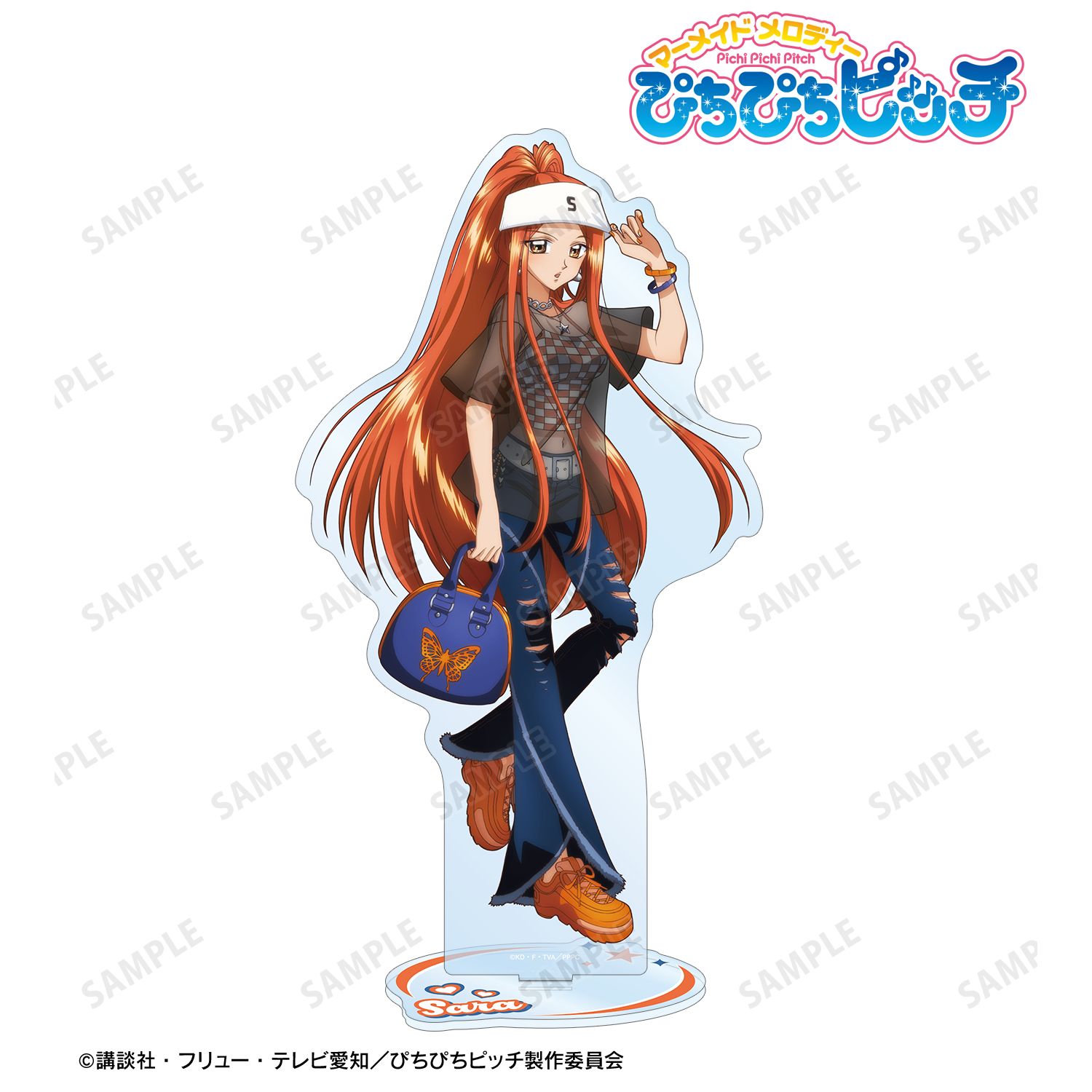 アニメ「ぴちぴちピッチ」 描き下ろし 沙羅 Y2Kファッションver. 特大アクリルスタンド 画像 2 | AniSmile