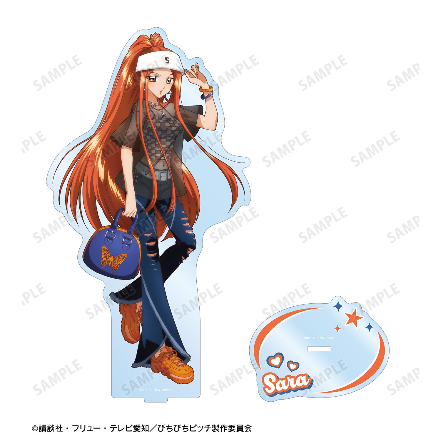 アニメ「ぴちぴちピッチ」 描き下ろし 沙羅 Y2Kファッションver. 特大アクリルスタンド 画像 3 | AniSmile
