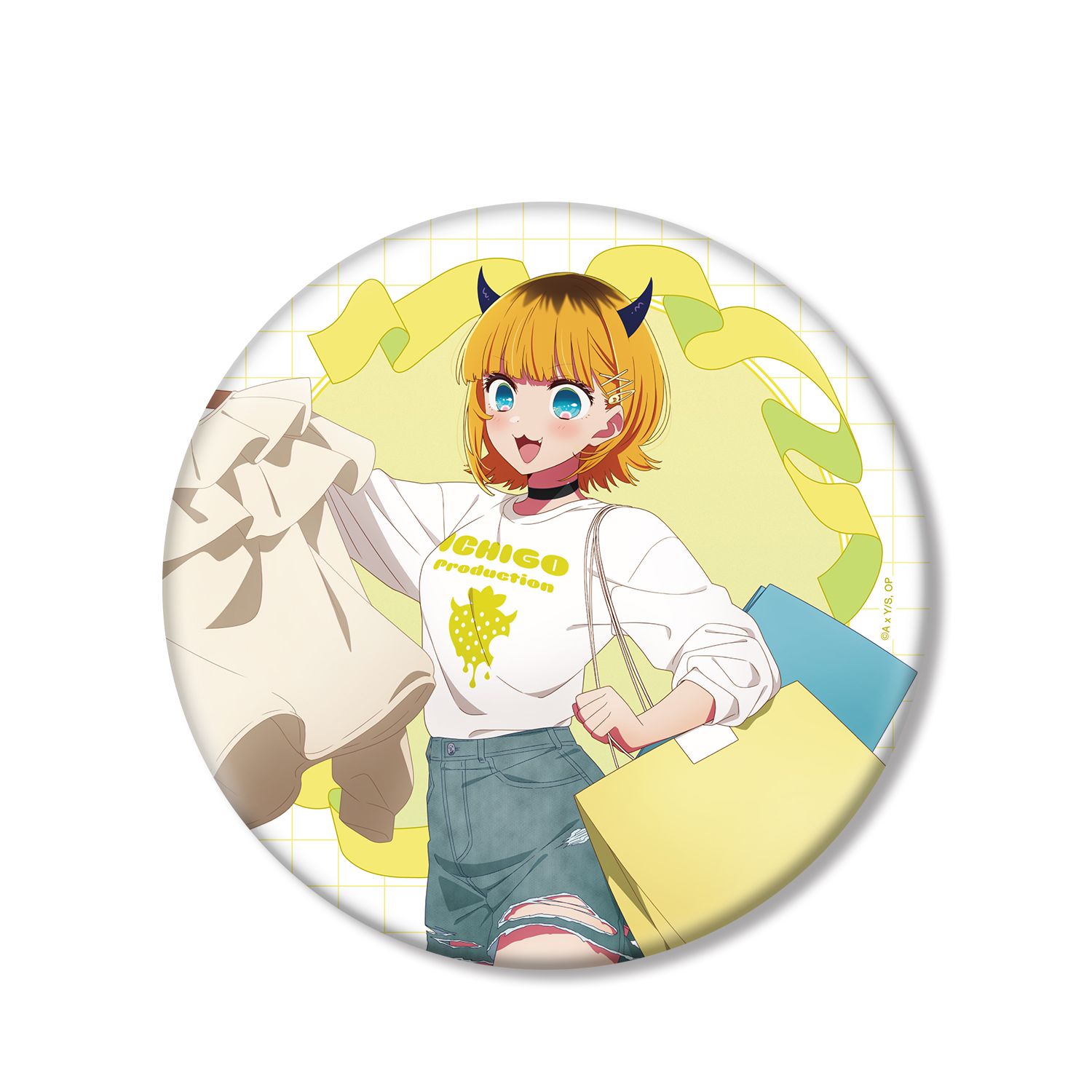 【推しの子】 描き下ろし MEMちょ ショッピングver. BIG缶バッジ - 公式商品画像 | AniSmile