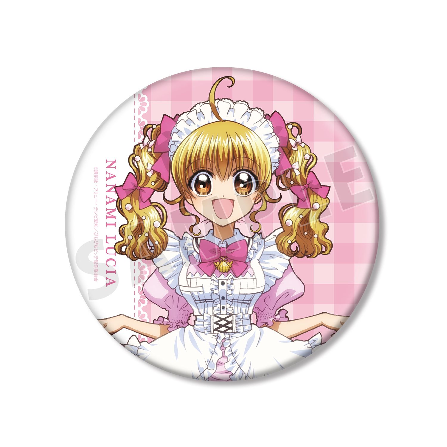 アニメ「ぴちぴちピッチ」 描き下ろし 七海 るちあ メイドver. BIG缶バッジ 画像 5 | AniSmile
