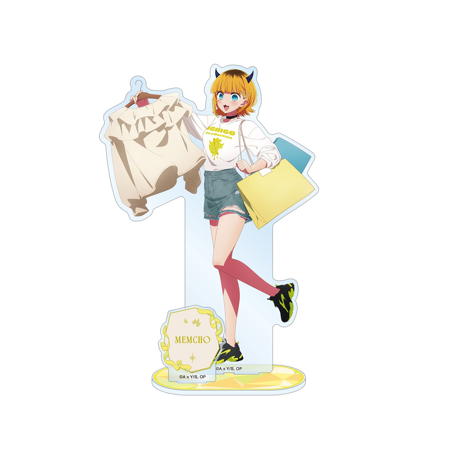 【推しの子】 描き下ろし MEMちょ ショッピングver. パーツ付きBIGアクリルスタンド 画像 5 | AniSmile