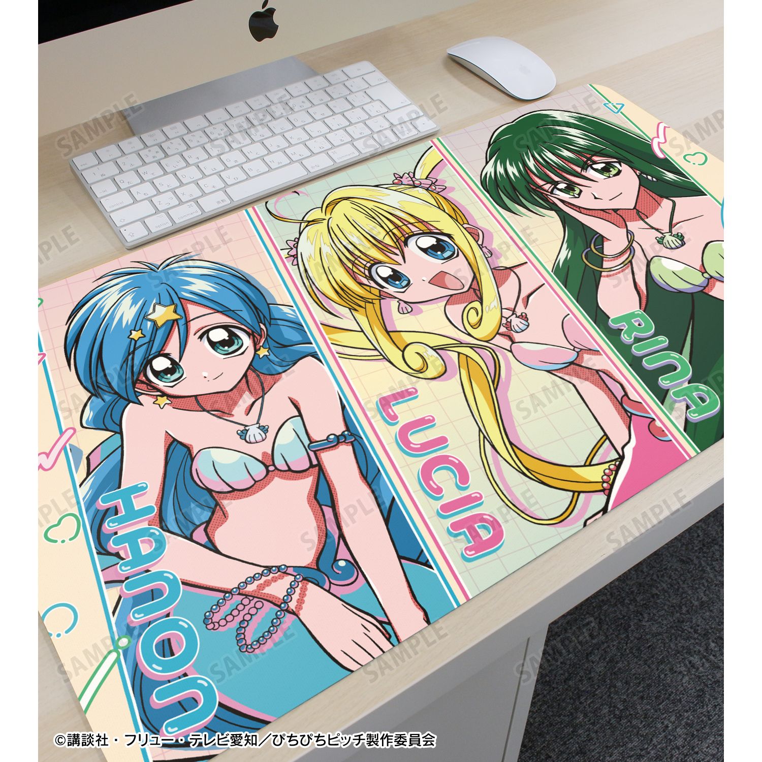 アニメ「ぴちぴちピッチ」 集合 マルチデスクマット ver.A 画像 6 | AniSmile