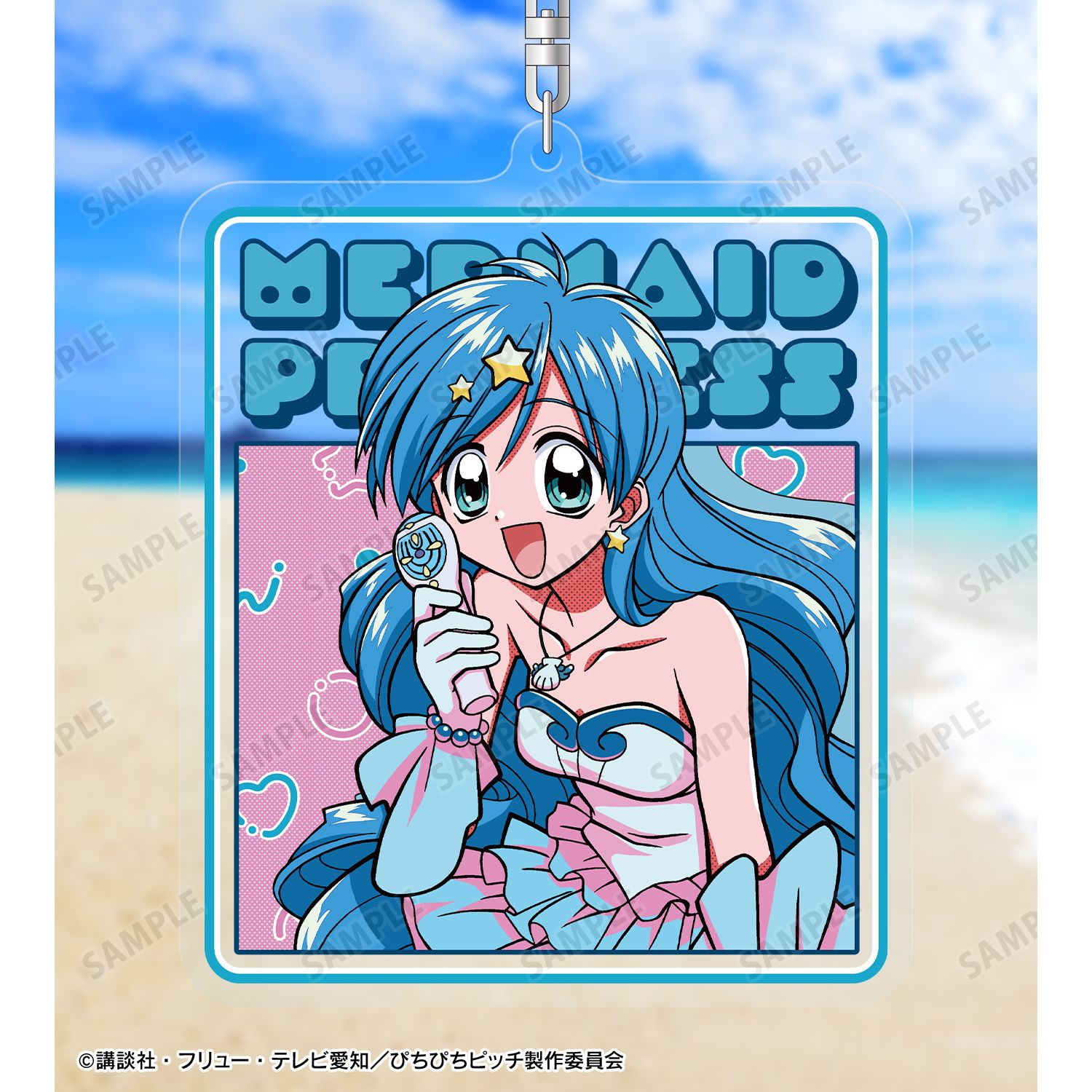 アニメ「ぴちぴちピッチ」 波音 BIGアクリルキーホルダー ver.B 画像 6 | AniSmile