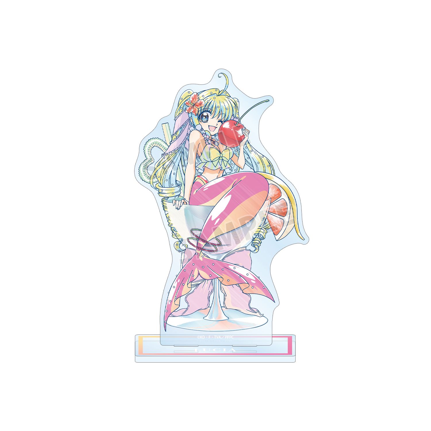 アニメ「ぴちぴちピッチ」 描き下ろし るちあ カクテルグラスver. Ani-Art clear label BIGアクリルスタンド 画像 6 | AniSmile