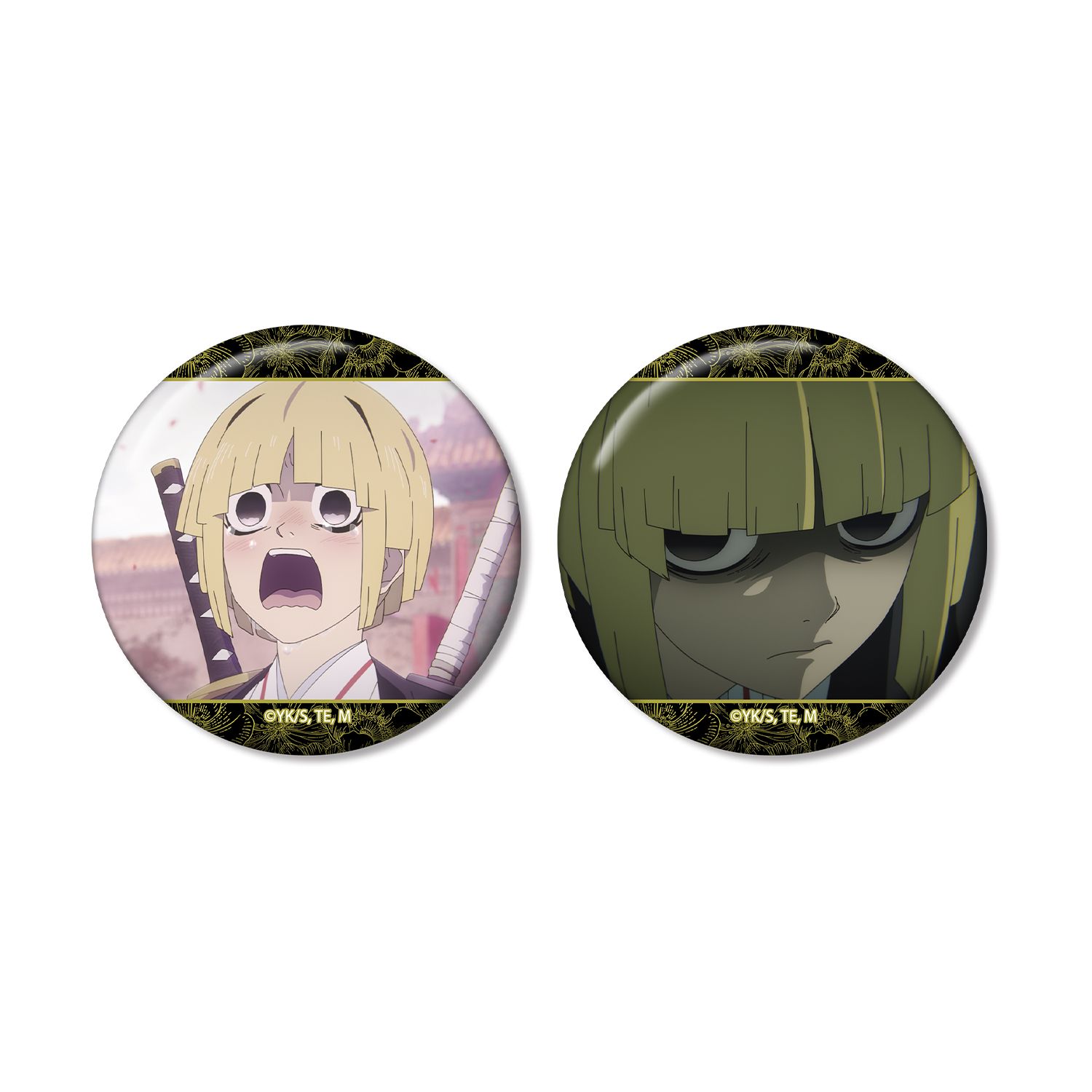 TVアニメ『地獄楽』 付知 場面写缶バッジ2個セット - 公式商品画像 | AniSmile