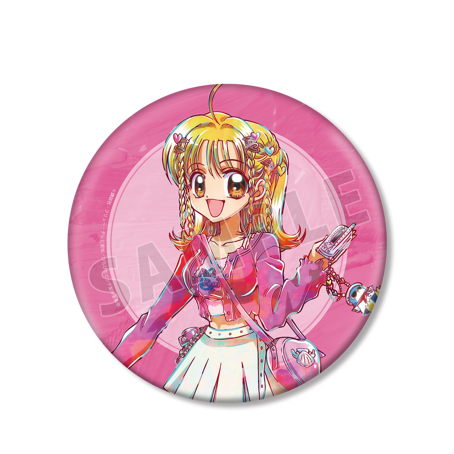 アニメ「ぴちぴちピッチ」 描き下ろし 七海 るちあ Y2Kファッションver. Ani-Art BIG缶バッジ 画像 5 | AniSmile