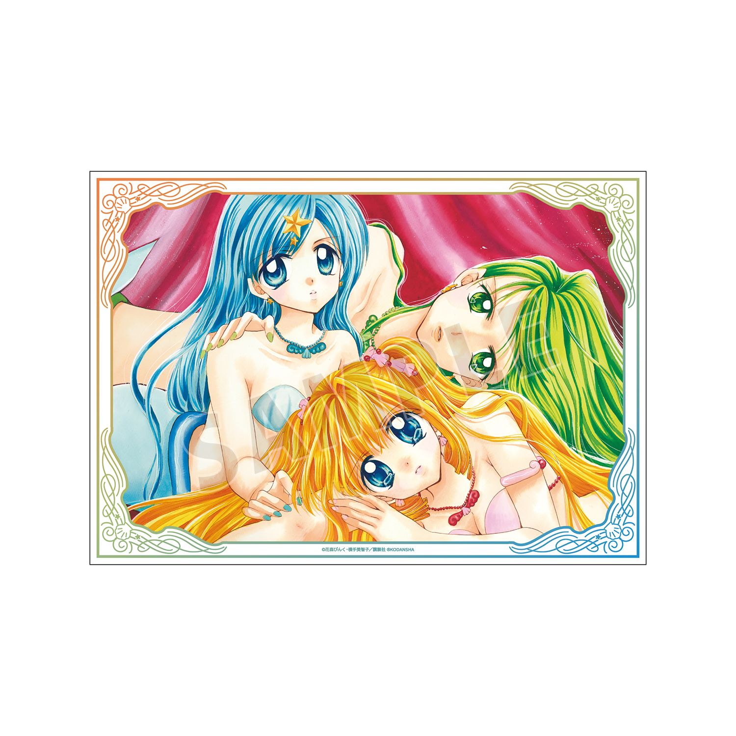 ぴちぴちピッチ 七海 るちあ&宝生 波音&洞院 リナ A3マット加工ポスター 画像 5 | AniSmile