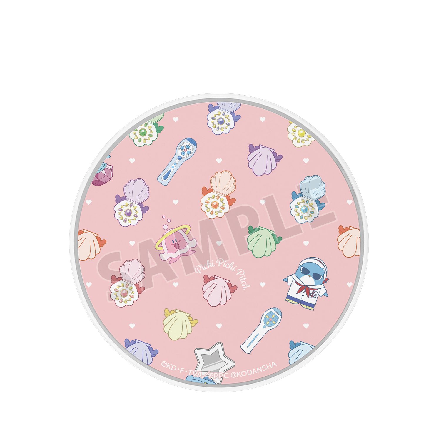 アニメ「ぴちぴちピッチ」 モチーフ柄 サークル型Qi対応充電器 画像 6 | AniSmile