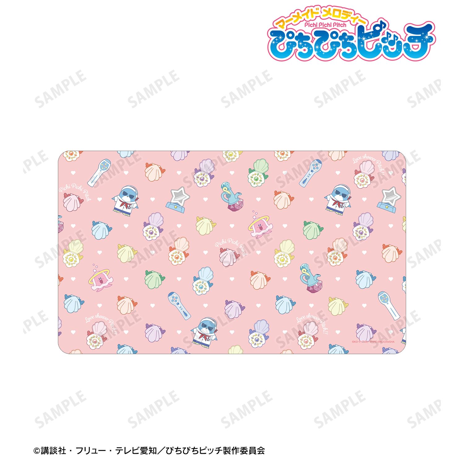 アニメ「ぴちぴちピッチ」 モチーフ柄 マルチデスクマット 画像 4 | AniSmile