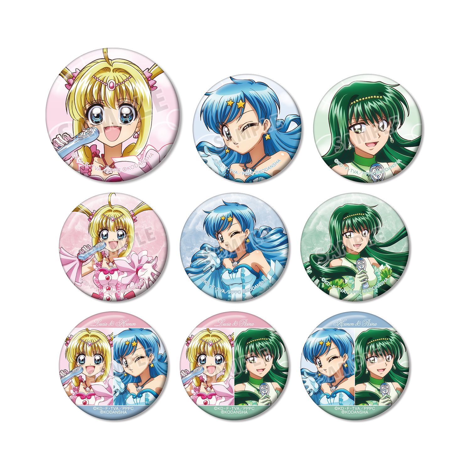 アニメ「ぴちぴちピッチ」 描き下ろしイラスト 20th Anniversary ver. トレーディング缶バッジ(単位/単品) 画像 3 | AniSmile
