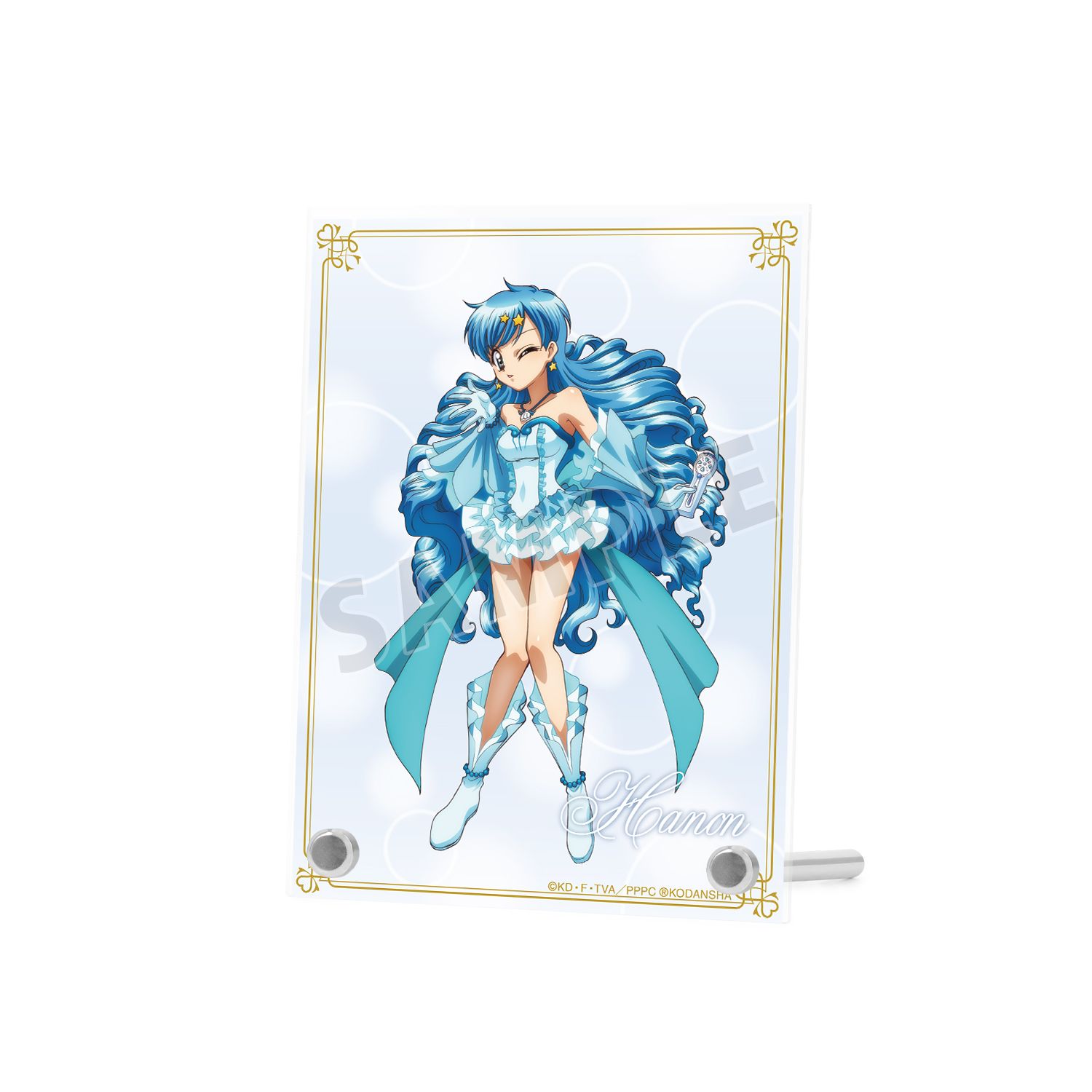 アニメ「ぴちぴちピッチ」 描き下ろしイラスト 宝生 波音 20th Anniversary ver. A6アクリルパネル 画像 5 | AniSmile